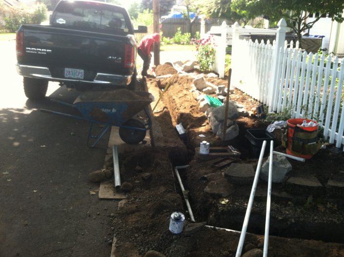 during-sprinkler-installation-gladstone-or During Sprinkler Installation. Oregon.